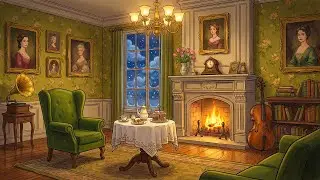 It’s a cozy snowy night in the 1950s in a Victorian mansion and you’re listening to vintage music