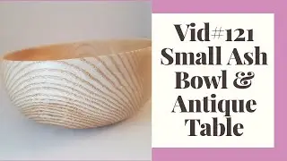 A Small Ash Bowl & Restoring An Antique Table Top - Wood Turning