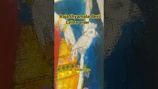 RajaShyamala devi painting work in progress art by S.Nandan Kumar