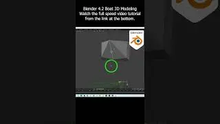 Blender 4.2 Boat 3D Modeling Full Demo #blender #boat #Dinghy #3dmodeling #tutorial #demo #sampan