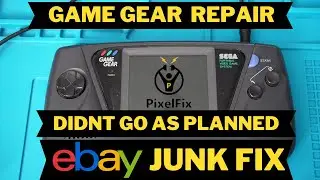Sega Game Gear Capacitor Repair ... Faulty eBay Junk  ...Can i fix it ?