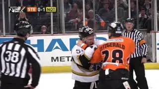 Zack FitzGerald vs Cam Janssen EIHL fight 15-11-15