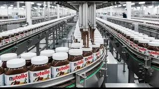 How Nutella Is Mass-Produced in Factories | Inside the Chocolate Spread Production Line