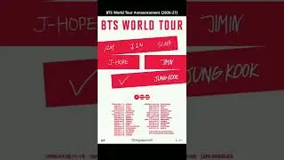 BTS World Tour Announcement (2026-27) 🔥...