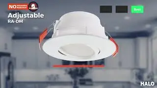 HALO Canless Downlights: Adjustable
