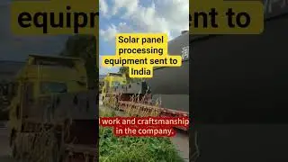 Solar panel processing equipment#solarpanel #waste #recycling #environmentprotection