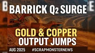 Barrick Mining Q2 Earnings Surge | Aug 2025 | #ScrapMonsterNews #ScrapMonster