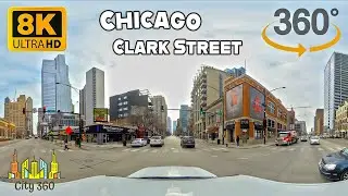 Chicago - Clark Street - VR 360 8K Video