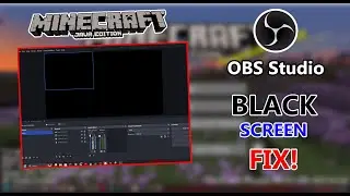 Исправление черного экрана OBS Studio для Java Minecraft