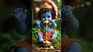 Tinylittle krishna❤ #krishna #gopal #cute #krishnalove #kanha #kanhaiya #trending#shorts #makhanchor