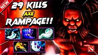 Dota 2 AXE Gameplay | 29 Kills + Rampage!! AXE DOTA 2 Gameplay | AXE Carry Build Gameplay Dota2 7.39