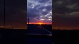 Sunrise on the highway #sunrise #road #trip #croatia #nature