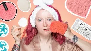 Demakijaż ZERO WASTE 🌿 Testuję WIELORAZOWE płatki i waciki