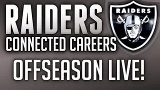 Madden 13 Raiders Connected Careers OFFSEASON LIVESTREAM!! (6:30 PM Central)