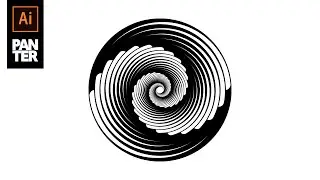 How to Make a Line Spiral Vortex Using Distort & Transform Tool | Adobe Illustrator Tutorial