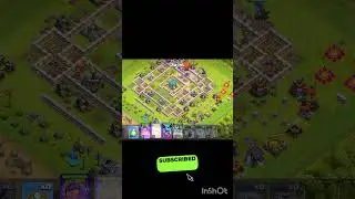 60 hog rider vs TH12 in clash of clans #shorts #clashofclans #viral