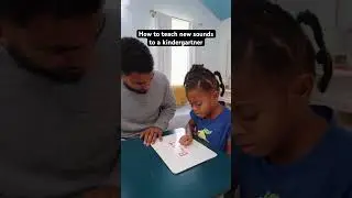 How to teach new sounds to a kindergartner at home #shorts