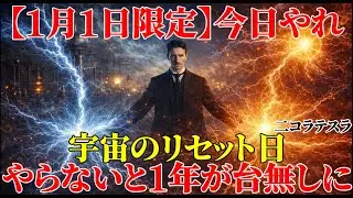 【二コラ・テスラ】1月1日限定、今日やらないと1年が台無しに｜テスラが発見した宇宙のリセット日。｜周波数｜名言｜偉人｜成功哲学｜人生