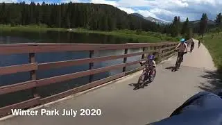 Family Bike Ride in Winter Park CO