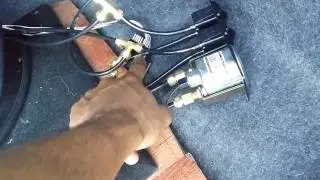 Air suspension paddle valve setup