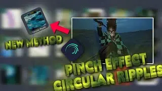 pinch effect | Tutorial Alight motion | Circular Ripples| ☆New method 📱