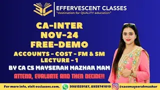CA INTER NOV. 2024 (LECTURE 1)