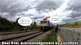 4 in 1 Best Acknowledgement by Supportive Loco Pilot🔥 || Indian Railways.