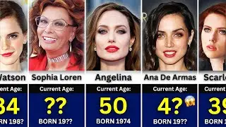 👩‍🦰 Age of Famous Hollywood Actresses 2025 Updated | Oldest to Youngest