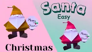 how to make easy cute paper santa claus/Cute Santa Claus/ Easy Christmas Paper Craft Tutorial 2025