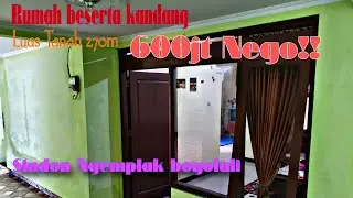 Dijual tanah bonus rumah dan kandang ayam bangkok