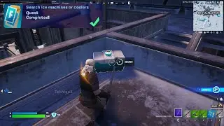 Search ice machines or coolers in Fortnite Week 10 Quest