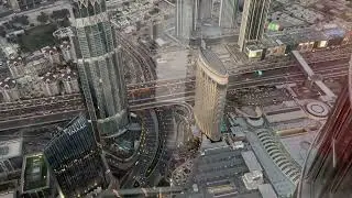 Burj Khalifa 154th floor Sunset time great view