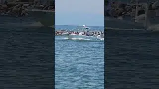Boat Cruising at the Jetty Venice Florida #VeniceFlorida #BoatCruising #VeniceJetty