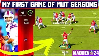 I dominated in MY FIRST GAME of MUT SEASONS! Madden 24