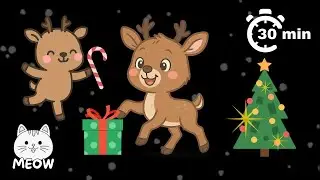 Winter Animal Friends 🦌 Snowy Forest Adventure ❄️ Baby Sensory Video