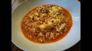 Cazuela de arroz integral con pollo