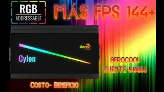 Fuente Aerocool Cylon 500W  RGB | REVIEW Y COLOCACION + LIMPIEZA GABINETE SENTEY J20