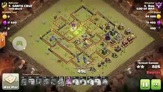 Attacking Th11 with low level heroes.BLOWER WITCH ATTACK STRATEGY- clash of clans
