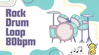 Rock Groove | Drum Loop | Jam/Practice Track (80bpm)