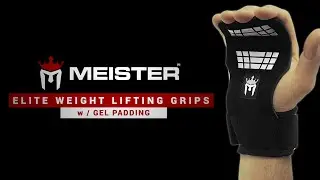 Meister Elite Weight Lifting Grips w/ Gel Padding