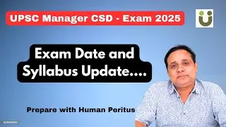 Exam Date and Syllabus Update - USPC  Manager CSD - Ministry of Defence Exam 2025