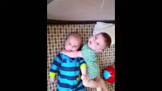 Babies Twins First Hug