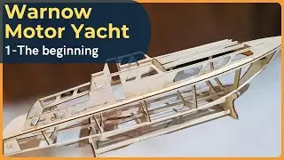 Building a Warnow Motor Yacht RC model boat from blueprint #RC #DIY #boat