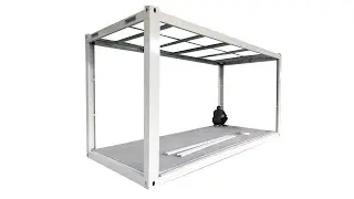 Prefab 20ft steel metal modular mobile flat pack shipping container frame