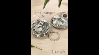 Hand-Stamped Ring Dish Tutorial featuring ImpressArt's Ultra Detail Flower Stamps