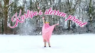 Karlijn's sterren praat | kom mee een ster kiezen | kunst maken in de sneeuw