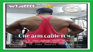 One Arm Cable Row