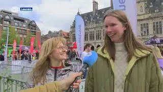 Vince Van Gossum - 17.000 studenten voor Kiesweek in Leuven (ROBtv)