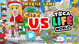 MY CITY HOME vs TOCA LIFE WORLD | Games Free