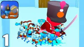 Crowd Fight 3D - Gameplay Walkthrough Part 1 Levels 1-15 (Android & iOS)